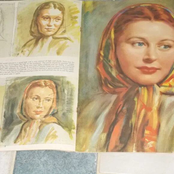 Vintage "Portraits in Oils" #15 by Stella Mackie, soft cover - Picture 2 of 3